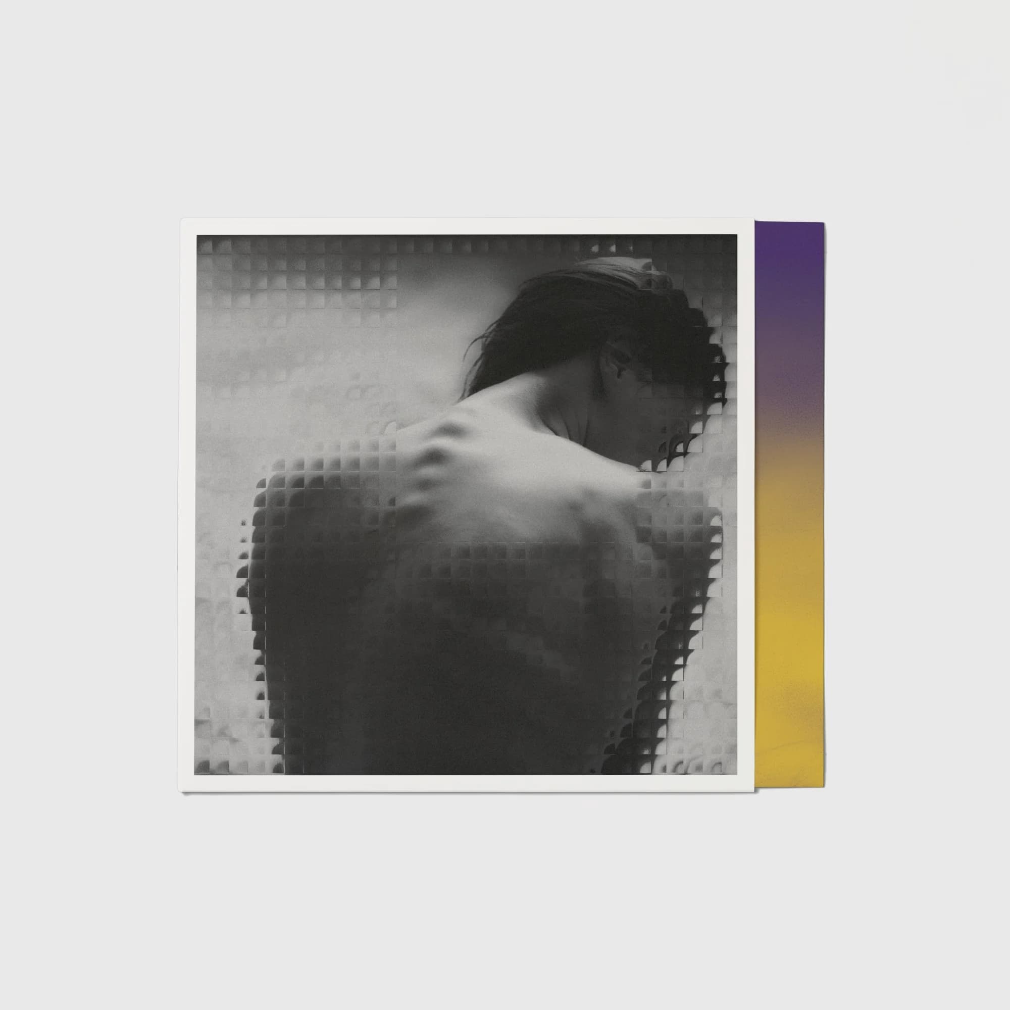 Front sleeve with the violet-to-gold inner sleeve showing